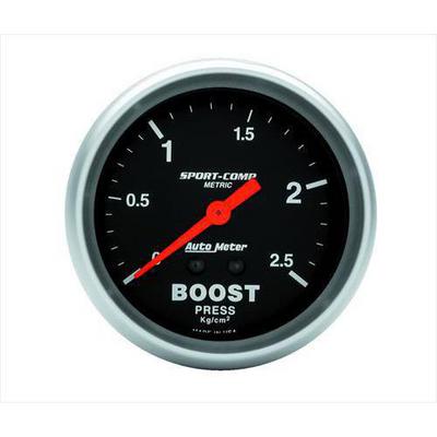Auto Meter Sport-Comp Mechanical Metric Unit (Kilogram/Centimeter Squared) Boost Gauge - 3404-J
